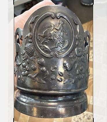 Мельхиоровые подстаканники,в наличии 2 штуки1960,70года,очень