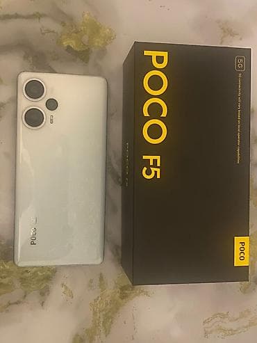 12 iphone: Poco F5, 256 GB, rəng - Ağ, Barmaq izi — 1