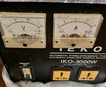 ucuz drel: TEKO IKO-3000W avtomatik gərginlik stabilizatoru (servo tip) - Güc — 1
