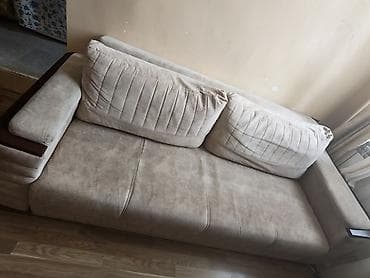 tap.az saatli: Bej rəngli çevrilə bilən divan - Müasir minimal dizayn: yumşaq bej — 3