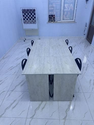 stul: Qiymət 1 ədədə aiddir 
Masa və stul
6 ədəddir
Çatdırılma ödənişlidir — 3