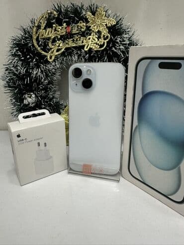 Apple iPhone: IPhone 15, 128 GB, Blue Titanium, Simsiz şarj — 1