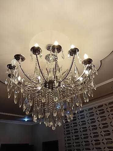 İşıqlandırma: Çılçıraq, 10 və daha çox lampa, Metal — 3