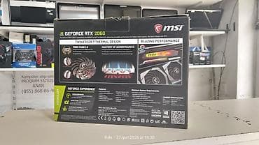 hyperx cloud alpha s: Videokart MSI GeForce RTX 2060, 6 GB, İşlənmiş — 2