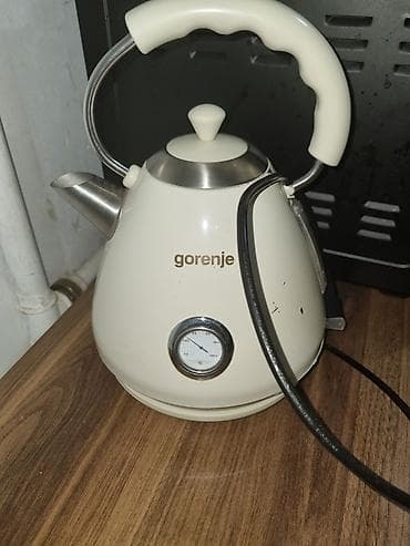 Gorenje elektrik çaydanı – retro dizaynlı, krem rəngdə kontakt human — 1