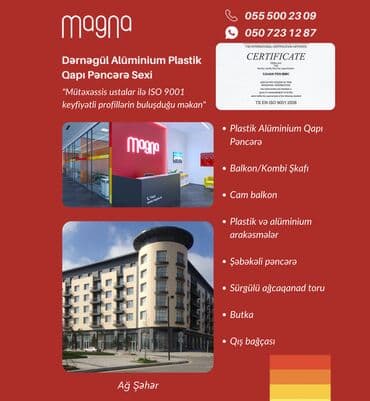 agcaqanad torlari: Plastik aluminium qapı pəncərə sifarişi! Sərfəli təkliflərlə — 1