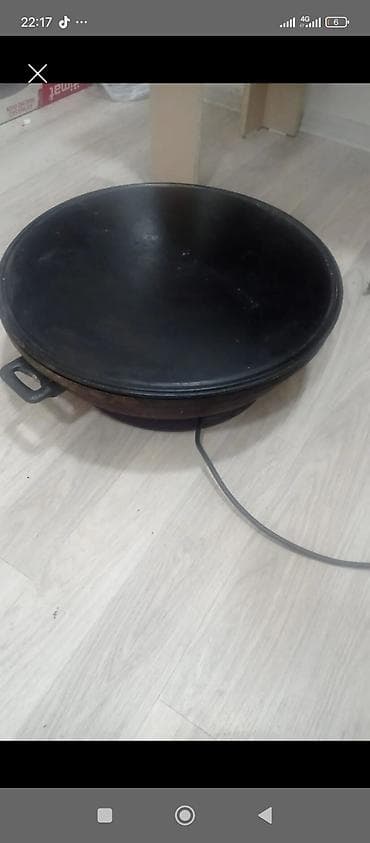 mini proyektor: Elektrikli sac (səc) – dairəvi, qalın metal səthli, mətbəx və açıq — 1