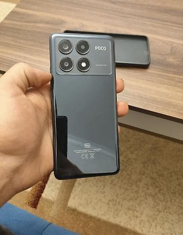 sadə tel: Poco X6 Pro 5G, 512 GB, rəng - Qara, Barmaq izi — 5