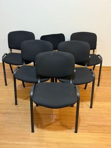 şar dekoru: Mətbəx üçün, Qatlanmayan, rəng - Qara Stul — 2