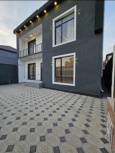8 mikrorayon satilan evler: 4 otaqlı, 160 kv. m, Kredit yoxdur, Yeni təmirli — 1
