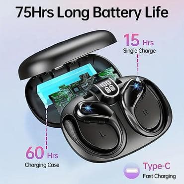 Микрофоны: Новый Беспроводные (Bluetooth) Наушники, цвет - Черный — 2