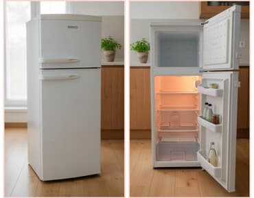 İşlənmiş 2 qapılı Beko Soyuducu Satılır, rəng - Ağ, Təkərli