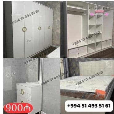 uşaq çarpayısı gəncə: 2 təknəfərlik çarpayı, Dolab, Termo, Azərbaycan, Yeni — 1