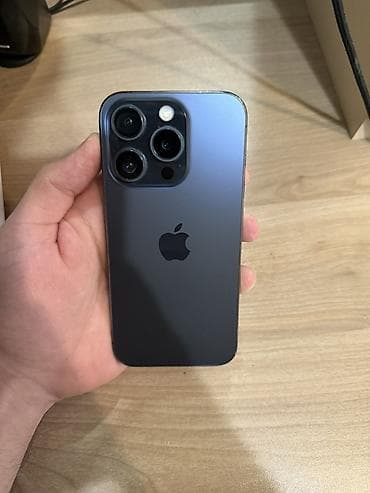 xaladelnik satilir: IPhone 15 Pro, 128 GB, Blue Titanium, Face ID — 1