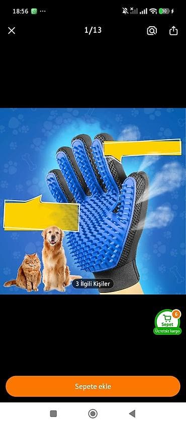 heyvanlar ucun mallar: Ev heyvanları üçün tükləri yığan masaj əlcəyi - Məhsul tipi: tüklərin — 2