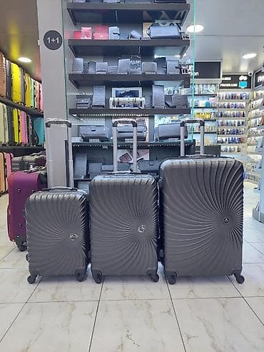 Çamadanlar: Sərt korpuslu səyahət çamadan dəsti - Material: yüngül və davamlı — 1