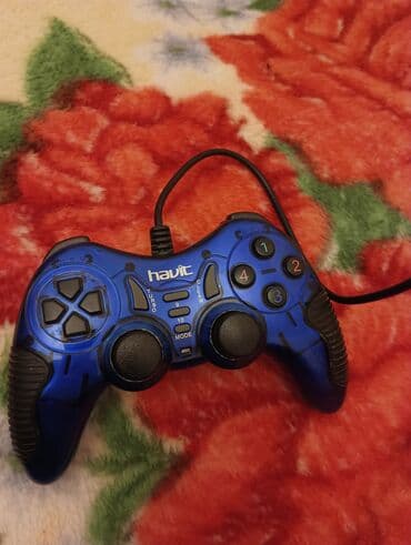 virtual eynək qiyməti: Havit simli gamepad - Rəng: mavi-qara - Bağlantı: USB kabel (simli) - — 1