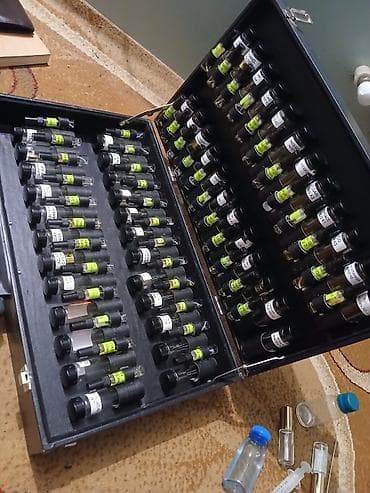 busi: Səyyar ətir satışı üçün xüsusu hazırlanmış çamadan. içərisində boş — 4