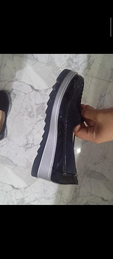 stringer alt geyimi: Qadın ayaqqabısı – slip-on model - Rəng: qara (üzərində incə — 2