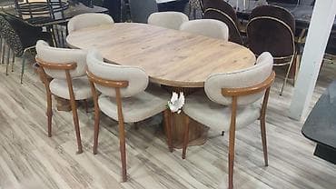 Qonaq otağı üçün, Yeni, Oval masa, 6 stul