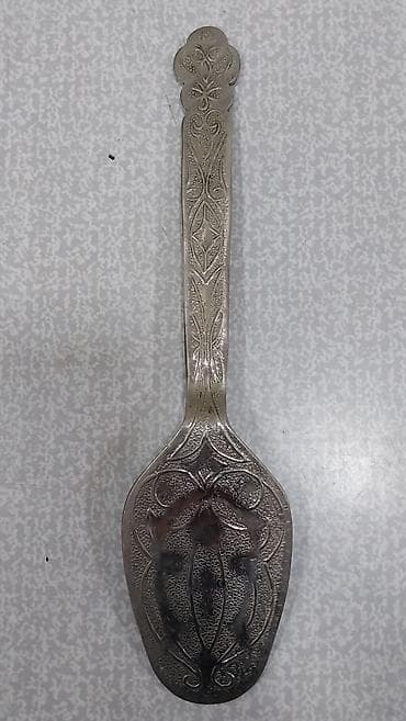 qədim samovar satisi: Qaşıq dəsti sovet istehsalı gümüşü rəngli dekorativ qaşıq dəsti, sovet — 5