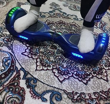 ucuz hoverboard: Hoverboard / Gyroskuter - Rəng: tünd mavi - LED işıqlar: ön və arxa — 1