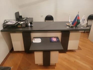 Сушилки: Ofis mebel dəsti – masa, köməkçi stol və şkaflar - Stil: müasir, iki — 2