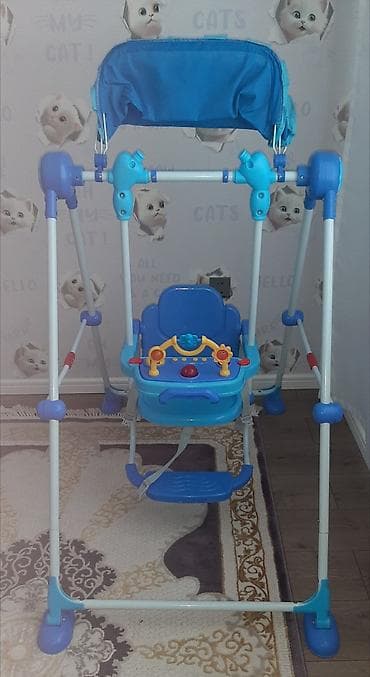 İşlənmiş, Oturacaq-yelləncək, Zontikli, Metal — 2