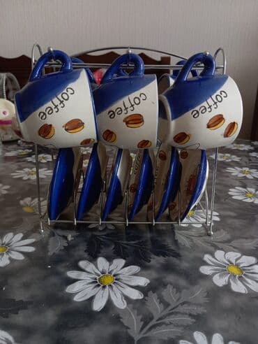 gren kofe qiymeti: Qəhvə dəsti, rəng - Göy, Keramika, 6 nəfərlik — 2