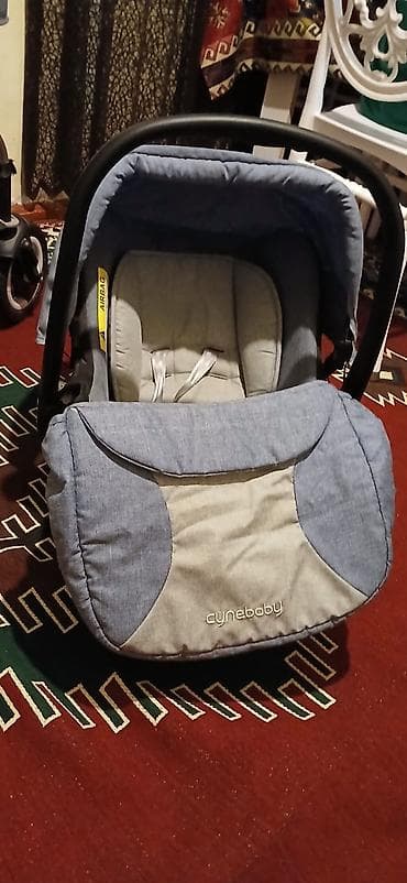 araba: Cynebaby 3‑ü 1‑də uşaq arabası dəsti - Rəng: mavi/boz - Dəst: şassi + — 4