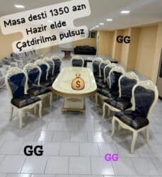 kirayə stol stul: Masa desti rəng seçimi var — 1