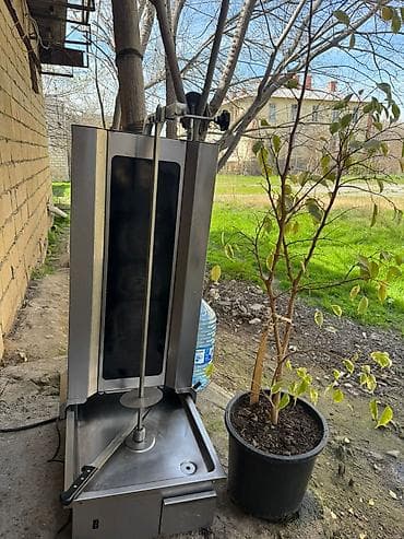 dograyici blender: Doner/Kebab şişi üçün peşəkar vertikal elektrik qızdırıcılı aparat - — 5