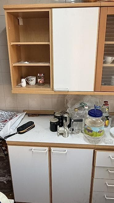 agac qapi: Mətbəx mebeli dəsti - Komplekt: üst və alt şkaf modulları, şüşə — 4