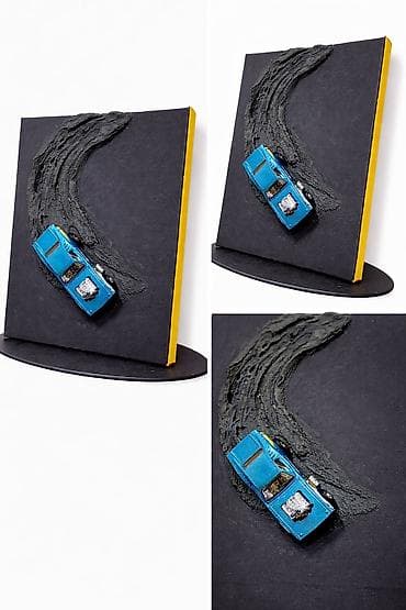 3D divar əsəri – “Drift” - Texnika: qarışıq media, relyef teksturalı — 1