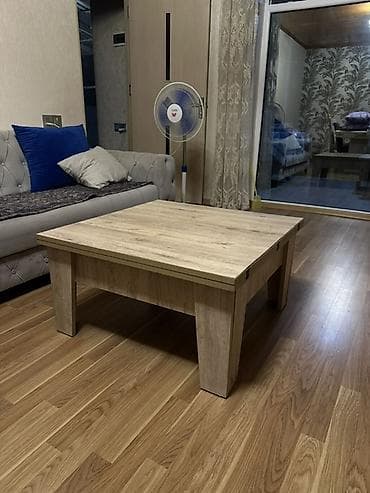 jurnalı: Kvadrat masa, Transformer, Təkərsiz, Teksturalı laminat — 1