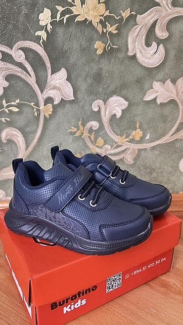 Детская обувь: Uşaq idman ayaqqabısı – North Blue - Rəng: tünd göy (navy) - Model — 3