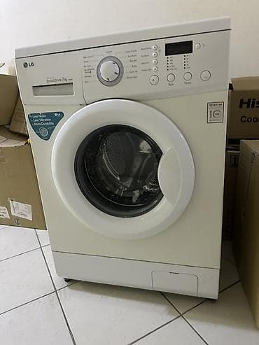 Su qızdırıcı kranlar: Paltaryuyan maşın LG, 7 kq, Avtomat, Qurutmasız — 2