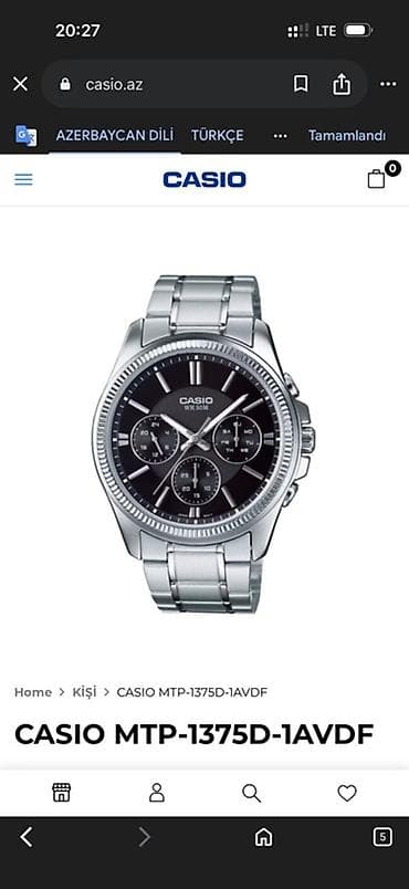 saat edifice: Qol saatı, Casio, rəng - Gümüşü — 4