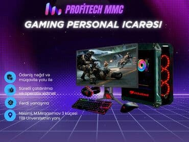 мини пк: Gaming Personal İcarəsi 🔹 PROFITECH MMC təqdim edir 🔹 🎮 Oyun, dizayn — 1