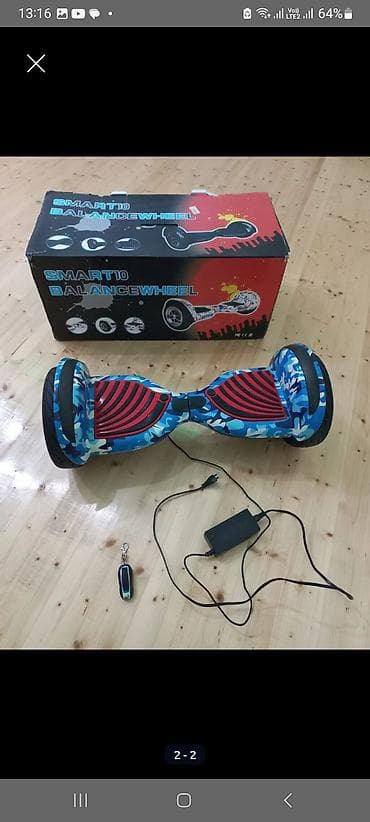 Elektrik nəqliyyatı: Smart10 Balance Wheel hoverboard - Rəng/naxış: mavi kamuflyaj gövdə — 3