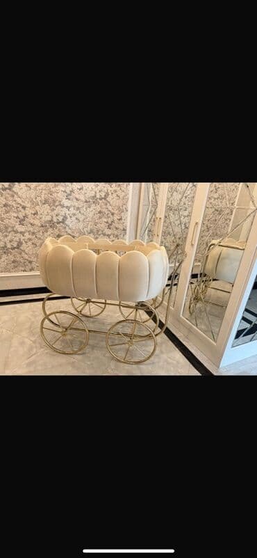 bulud: Şık dizaynlı beşik/arabacıq - Model: Retro uşaq arabası formalı beşik — 4