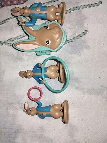 maqnit oyuncaq: Peter Rabbit mövzusunda oyuncaq fiqur dəsti - Dəst üç ədəd dovşan — 1