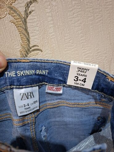 детский джинсовый костюм: Uşaq Salvari Cins 104 razmer
Zara teze — 3