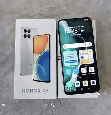 dvb t2 azerbaijan: Honor X8, 128 GB, rəng - Qara, Barmaq izi — 2