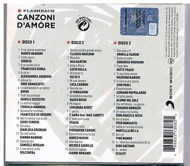 dvd diskler: CD-Canzoni D'amore 3 cd-Italia musiqinin toplusu-3 CD dən ibarətdir — 4