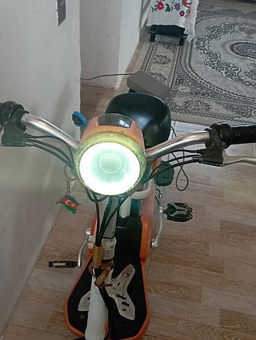 12 dyumlu velosiped: Elektrik velosipedi/skuteri – Mates markası - Rəng: narıncı-ağ — 3