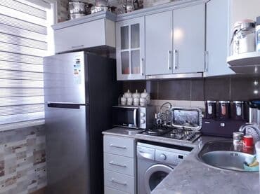 мойка шкаф для кухни: Mətbəx mebeli dəsti - Material: parlaq açıq-boz rəngli MDF/Laminate — 2