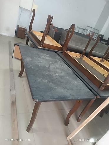 Stullar ilə, Dördbucaq masa, 4 nəfər