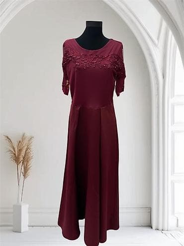 Şəxsi əşyalar: Ziyafət və gündəlik üçün qadın paltarları kolleksiyası - Qırmızı uzun — 5