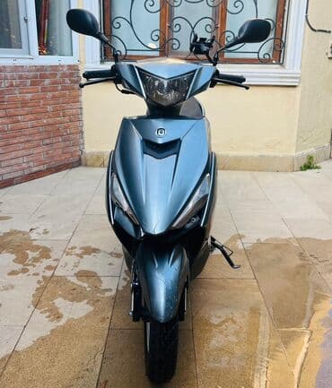 электро мопед: Elektrik skuter – şəhər daxili sürüş üçün ideal - Rəng: tünd — 1